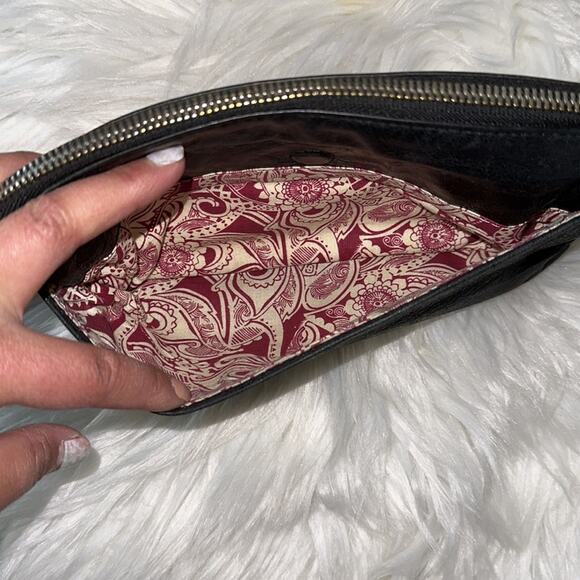 HOBO | The Original Bag Double Zipper Black Clutch/Purse - Picture 8 of 11